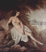 Francesco Hayez - Bilder Gemälde - Badende