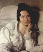 Francesco Hayez - Peintures - Carolina Zucchi malade