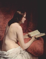 Francesco Hayez - Bilder Gemälde - Odaliske mit Buch