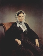 Francesco Hayez - Bilder Gemälde - Portrait der Teresa Borri Stampa Manzoni