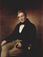 Francesco Hayez - Bilder Gemälde - Portrait des Alessandro Manzoni