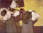 Edgar Degas  - Bilder Gemälde - Zwei Waschfrauen