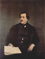 Francesco Hayez - Bilder Gemälde - Portrait des Giocchino Rossini
