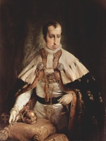 Francesco Hayez - Bilder Gemälde - Portrait des Kaisers Ferdinand II von Österreich