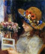 Pierre Auguste Renoir  - Bilder Gemälde - Das Lesende Mädchen