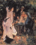 Pierre Auguste Renoir  - Bilder Gemälde - In the Garden (Under the Trees of the Moulin de La Galette)