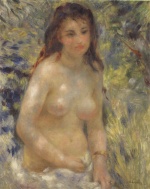 Pierre Auguste Renoir  - Bilder Gemälde - Nude in the sunlight