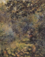 Pierre Auguste Renoir  - Bilder Gemälde - Path in the Forest
