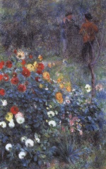 Pierre Auguste Renoir  - Bilder Gemälde - The Garden in the rue Cortot (Montmartre)