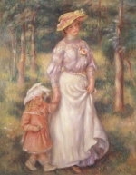 Pierre Auguste Renoir  - Peintures - La promenade