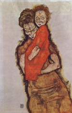 Egon Schiele  - Bilder Gemälde - Mother and Child