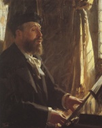 Anders Zorn  - Bilder Gemälde - Bildnis des Sängers und Kunstsammlers Jean Baptiste Faure