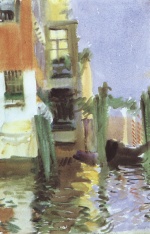 Anders Zorn  - Bilder Gemälde - Kanal in Venedig