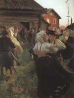 Anders Zorn  - Bilder Gemälde - Mittsommertanz