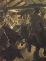 Anders Zorn  - Bilder Gemälde - Tanz in der Gopsmoorkate