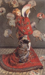 Claude Monet  - Bilder Gemälde - Camille im japanischen Kostüm
