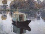 Claude Monet  - paintings - Das Atelierboot