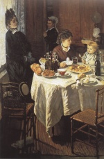 Claude Monet  - Bilder Gemälde - Das Frühstück