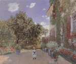 Claude Monet  - Bilder Gemälde - Das Haus des Künstlers in Argenteuil
