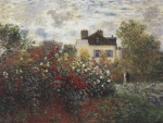 Claude Monet  - Bilder Gemälde - Der Garten in Argenteuil