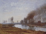 Claude Monet  - Bilder Gemälde - Flussarm bei Argenteuil