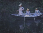 Claude Monet  - Bilder Gemälde - In der Barke