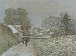 Claude Monet  - Bilder Gemälde - Schnee in Argenteuil