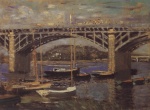 Claude Monet  - Bilder Gemälde - Seinebrücke bei Argenteuil