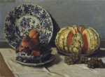 Claude Monet  - paintings - Stillleben mit Melone