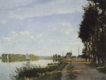 Claude Monet  - paintings - Uferpromenade von Argenteuil