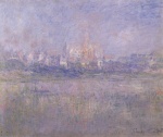 Claude Monet  - Bilder Gemälde - Vetheuil im Nebel