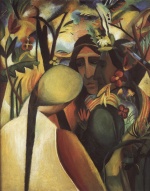 August Macke  - Bilder Gemälde - Indiander