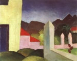 August Macke  - Bilder Gemälde - Tunesische Landschaft