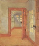 Anna Kristine Ancher  - paintings - Im Brondumschen Anbau