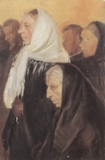Anna Kristine Ancher  - paintings - In der Kirche