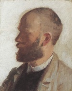 Anna Ancher  - Bilder Gemälde - Portrait Michael Ancher