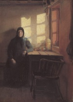 Anna Ancher  - Peintures - Soleil dans la chambre des aveugles