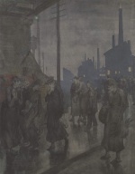 Hans Baluschek - Peintures - Ouvrières d'usine