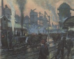 Hans Baluschek - paintings - Huettenwerk