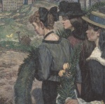 Hans Baluschek  - Bilder Gemälde - Zum Friedhof