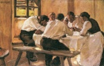 Albin Egger Lienz - Peintures - Le Déjeuner