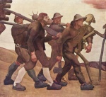 Albin Egger Lienz - paintings - Der Totentanz von Anno Neun