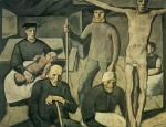 Albin Egger Lienz - paintings - Generationen (Die Familien)