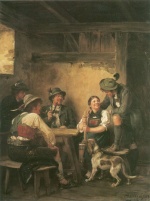 Franz von Defregger - Bilder Gemälde - Auf der Alm