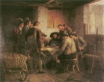 Franz von Defregger - Bilder Gemälde - Der Kriegsrat Andreas Hofers
