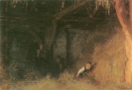 Franz von Defregger - Bilder Gemälde - Drei Buben im Stroh