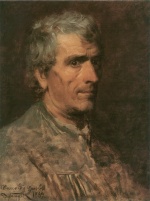 Franz von Defregger  - Peintures - Portrait d´homme