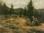 Franz von Defregger  - Bilder Gemälde - Schellgrubn Gatterle