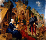 Albrecht Dürer - Bilder Gemälde - Anbetung der Könige
