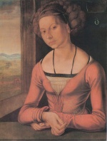 Albrecht Dürer - Bilder Gemälde - Die Fürlegerin mit geflochtenem Haar